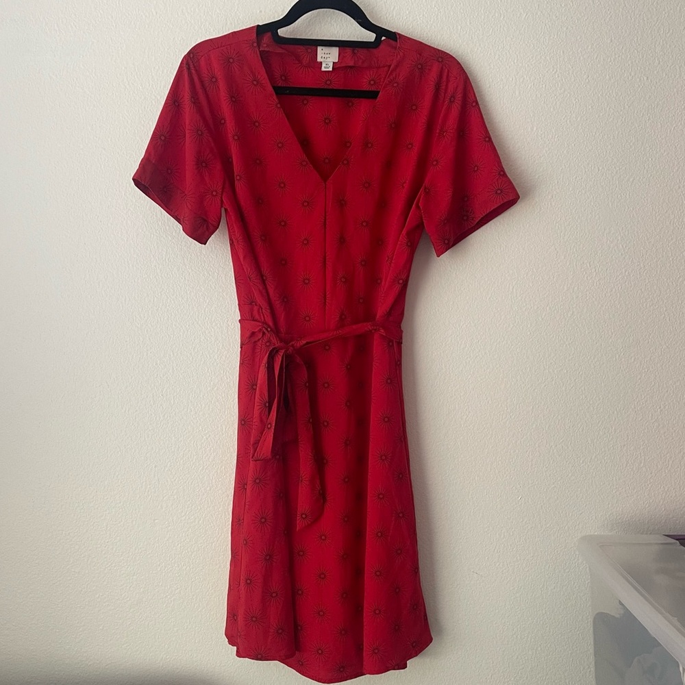 Red & Black Dress